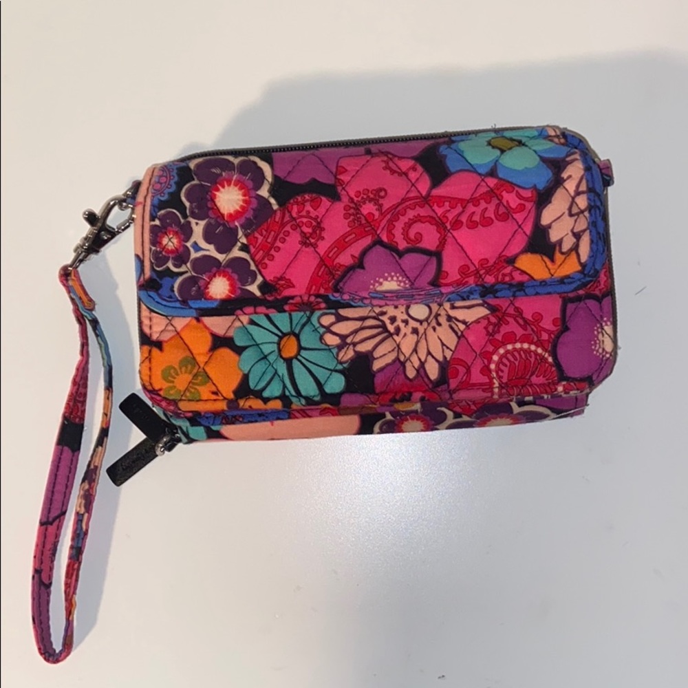 vera bradley wristlet wallet crossbody purse